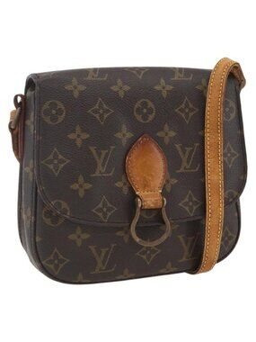 Authentic LOUIS VUITTON Monogram Saint Cloud MM Shoulder Bag M51243 LV